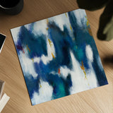 Blue Texture II by Danhui Nai. Shown as a detailed flat fine art print, highlighting archival giclee quality. Available as an archival giclee rolled canvas, fine art paper, or poster print. SKU 47250a.