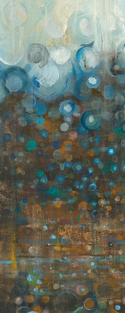 Blue and Bronze Dots II by Danhui Nai