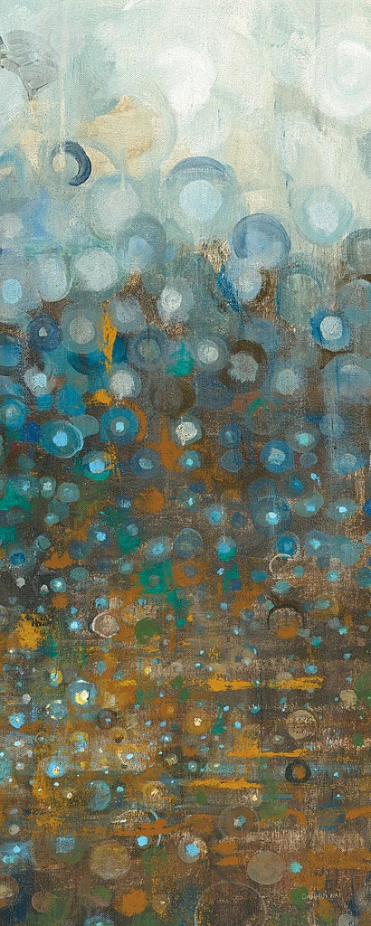 Blue and Bronze Dots III by Danhui Nai
