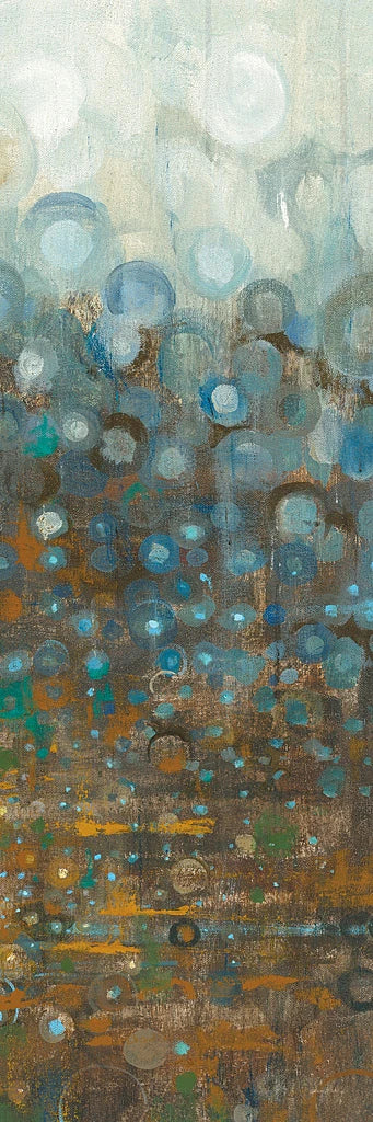 Blue and Bronze Dots VI by Danhui Nai