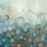 Blue and Bronze Dots VIII by Danhui Nai. SKU 29770a. Archival Giclee Fine art print for wall decor.
