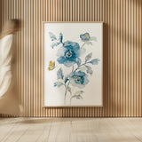 Blues of Summer II Gilded v2 by Danhui Nai. shown as over sized large wall art. Available as an archival giclee rolled canvas, fine art paper, or poster print. SKU 67383h.