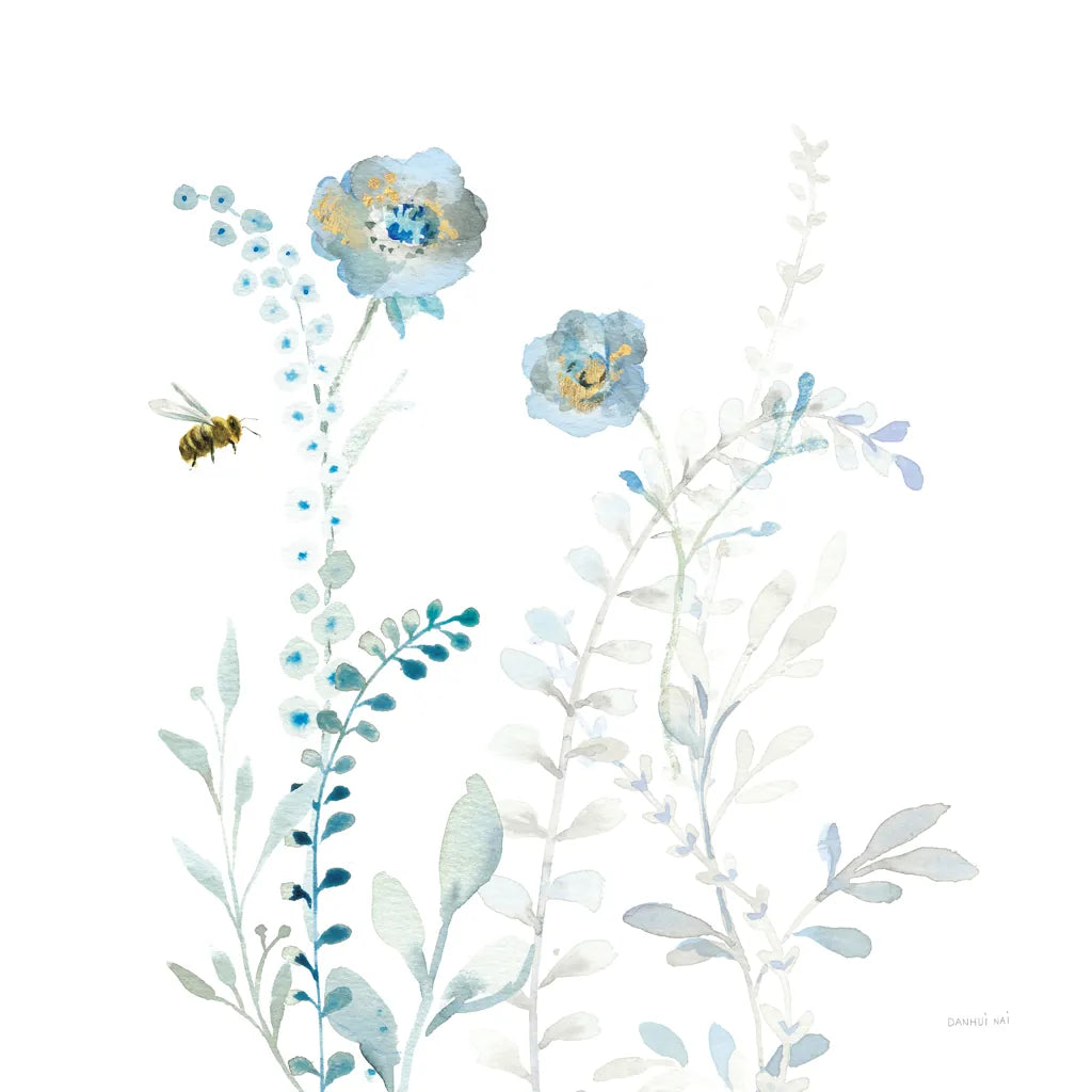 Blues of Summer IX by Danhui Nai. SKU 63932a. Archival Giclee Fine art print for wall decor.
