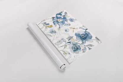 Blues of Summer V by Danhui Nai. shown as a rolled paper print. Available as archival giclee rolled canvas, fine art paper, or poster print. SKU 63928i.