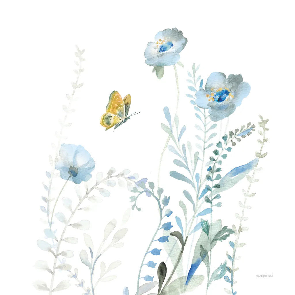 Blues of Summer VI by Danhui Nai. SKU 63929a. Archival Giclee Fine art print for wall decor.
