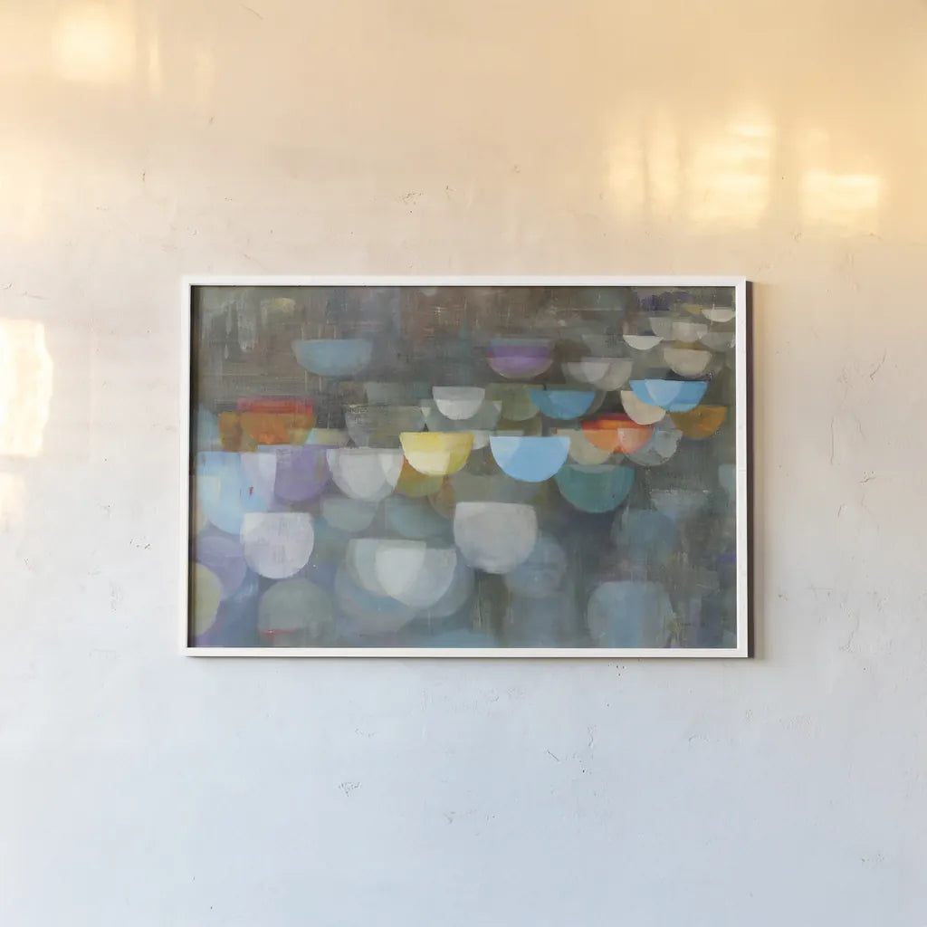 Blurry Lights Crop by Danhui Nai. shown as a paper print in a white frame. Available as a archival giclee rolled canvas, fine art paper, or poster print. SKU 92720i.