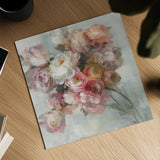 Blush Bouquet by Danhui Nai. Shown as a detailed flat fine art print, highlighting archival giclee quality. Available as an archival giclee rolled canvas, fine art paper, or poster print. SKU 38231a.