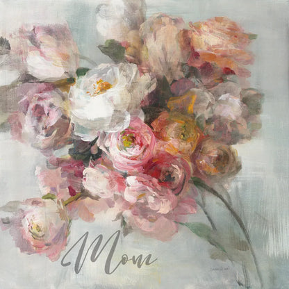 Blush Bouquet Mom by Danhui Nai. SKU 41677a. Archival Giclee Fine art print for wall decor.