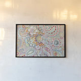 Boho Japonais Crop by Danhui Nai. shown as a paper print in a black flame. Available as a archival giclee rolled canvas, fine art paper, or poster print. SKU 30138i.