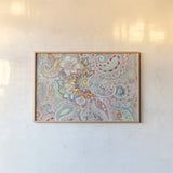 Boho Japonais Crop by Danhui Nai. shown as a paper print in a natural frame. Available as a archival giclee rolled canvas, fine art paper, or poster print. SKU 30138i.