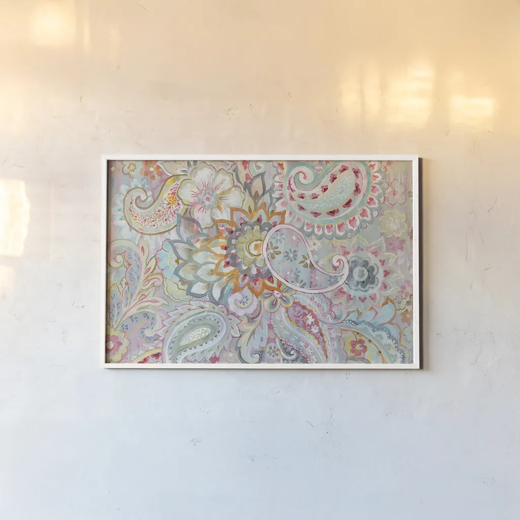 Boho Japonais Crop by Danhui Nai. shown as a paper print in a white frame. Available as a archival giclee rolled canvas, fine art paper, or poster print. SKU 30138i.