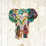 Boho Paisley Elephant III by Danhui Nai. SKU 30937a. Archival Giclee Fine art print for wall decor.