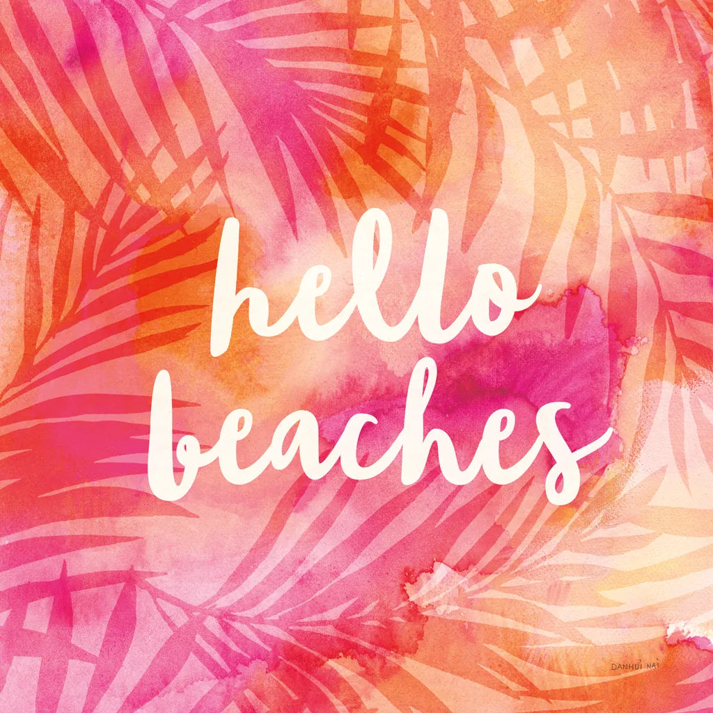 Boho Tropical Sign II by Danhui Nai. SKU 72051a. Archival Giclee Fine art print for wall decor.