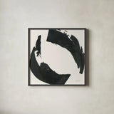 Bold Stroke IV by Danhui Nai. Shown in a sleek black glass frame for a contemporary gallery look. Available as an archival giclee rolled canvas, fine art paper, or poster print. SKU 102439a.