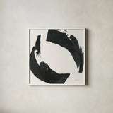 Bold Stroke IV by Danhui Nai. Shown in a crisp white glass frame for a clean and minimalist style. Available as an archival giclee rolled canvas, fine art paper, or poster print. SKU 102439a.