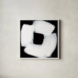 Bold Strokes by Danhui Nai. Shown in a crisp white glass frame for a clean and minimalist style. Available as an archival giclee rolled canvas, fine art paper, or poster print. SKU 102670a.