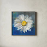 Boldest Bloom II by Danhui Nai. Shown in a sleek black glass frame for a contemporary gallery look. Available as an archival giclee rolled canvas, fine art paper, or poster print. SKU 64924a.