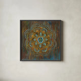 Bombay Bohemian by Danhui Nai. Shown in a sleek black glass frame for a contemporary gallery look. Available as an archival giclee rolled canvas, fine art paper, or poster print. SKU 28650a.