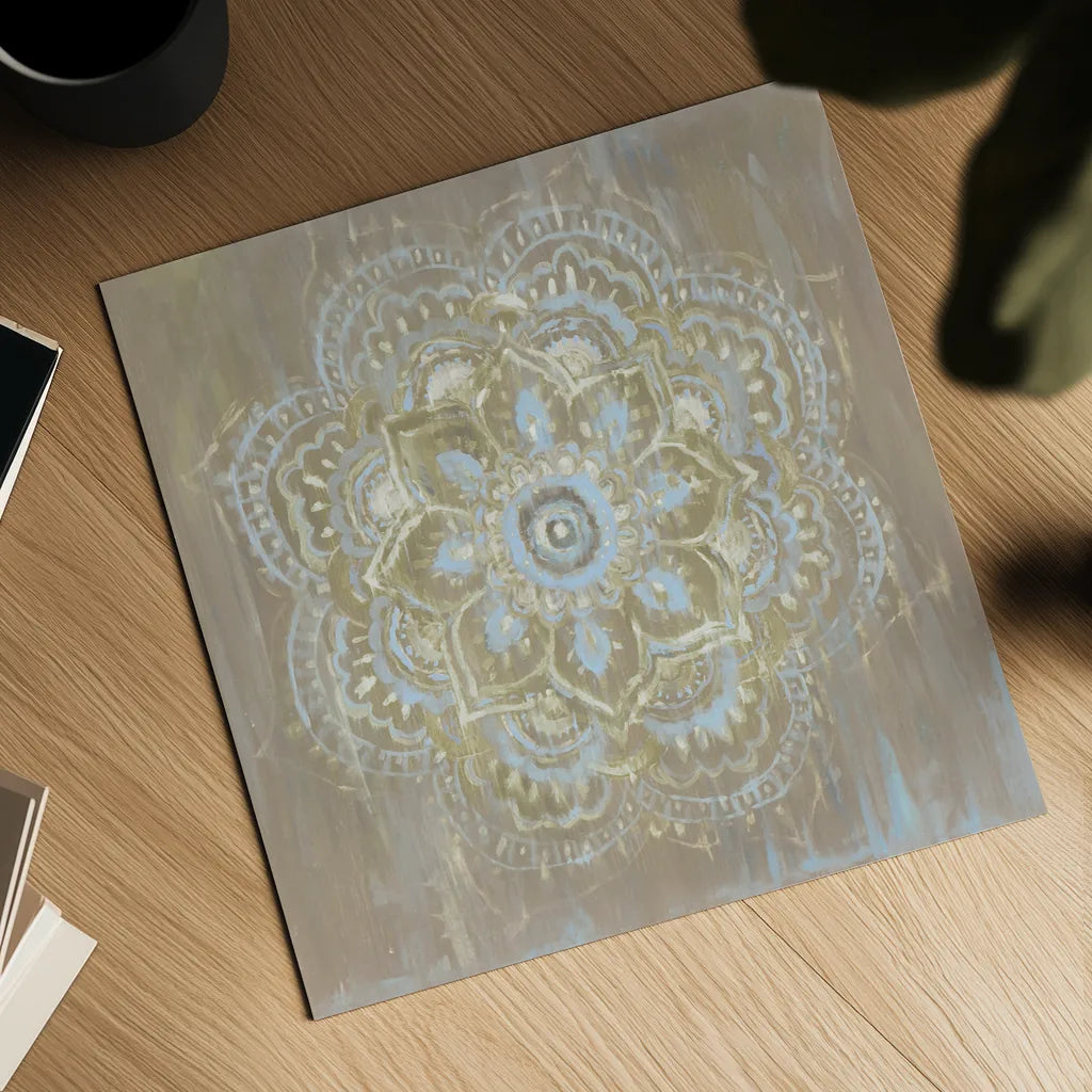 Bombay Bohemian Light Neutral by Danhui Nai. Shown as a detailed flat fine art print, highlighting archival giclee quality. Available as an archival giclee rolled canvas, fine art paper, or poster print. SKU 37382a.