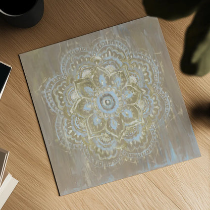 Bombay Bohemian Light Neutral by Danhui Nai. Shown as a detailed flat fine art print, highlighting archival giclee quality. Available as an archival giclee rolled canvas, fine art paper, or poster print. SKU 37382a.