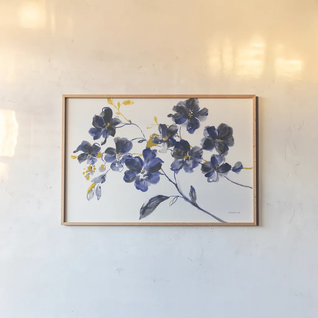 Branching Outward by Danhui Nai. shown as a paper print in a natural frame. Available as a archival giclee rolled canvas, fine art paper, or poster print. SKU 75561i.