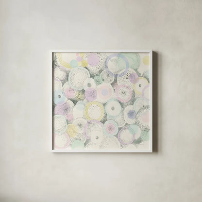 Breezes Crop by Danhui Nai. Shown in a crisp white glass frame for a clean and minimalist style. Available as an archival giclee rolled canvas, fine art paper, or poster print. SKU 37300a.