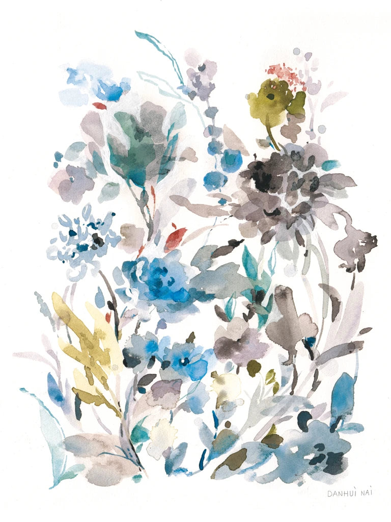 Breezy Florals II Colorful Crop by Danhui Nai