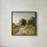 Bright Eucalyptus Trail by Danhui Nai. Shown in a sleek black glass frame for a contemporary gallery look. Available as an archival giclee rolled canvas, fine art paper, or poster print. SKU 68928a.