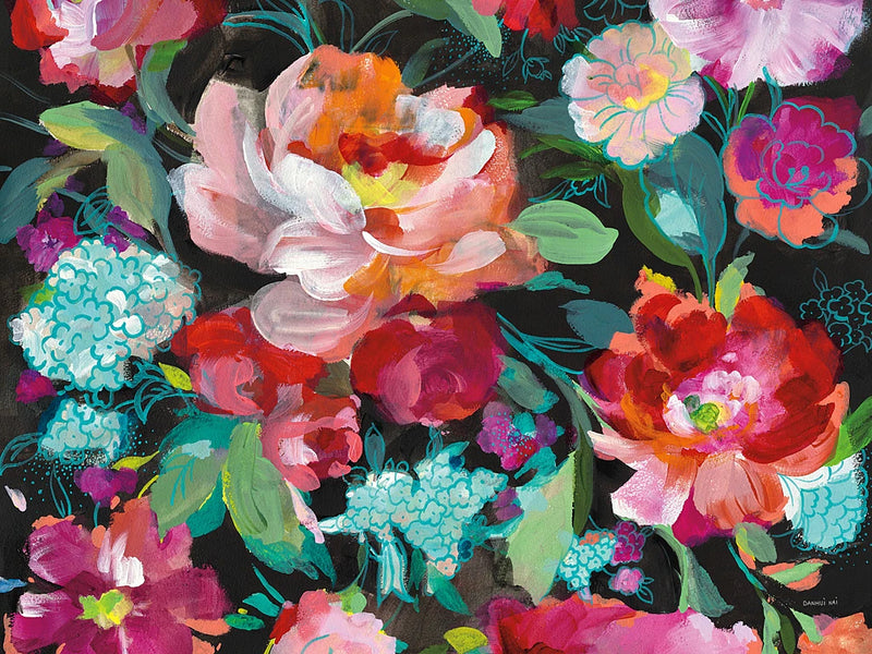 Bright Floral Medley Crop by Danhui Nai