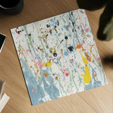 Bright Splatter by Danhui Nai. Shown as a detailed flat fine art print, highlighting archival giclee quality. Available as an archival giclee rolled canvas, fine art paper, or poster print. SKU 96936a.