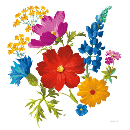 Brilliant Blooms I by Danhui Nai. SKU 90705a. Archival Giclee Fine art print for wall decor.
