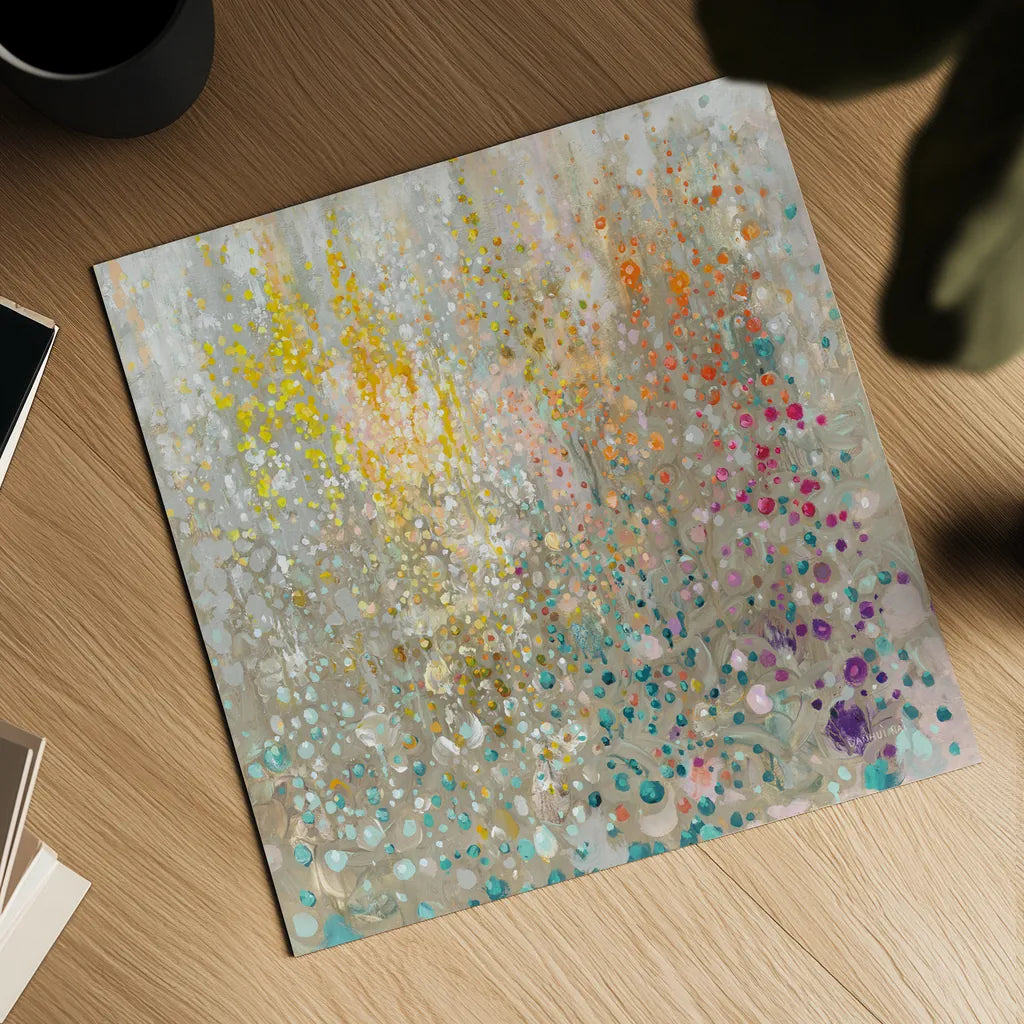 Bubbling Up Again by Danhui Nai. Shown as a detailed flat fine art print, highlighting archival giclee quality. Available as an archival giclee rolled canvas, fine art paper, or poster print. SKU 75853a.