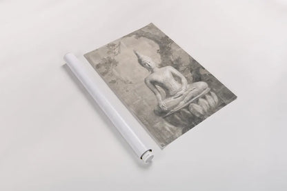 Buddha Neutral by Danhui Nai. shown as a rolled paper print. Available as archival giclee rolled canvas, fine art paper, or poster print. SKU 27193h.