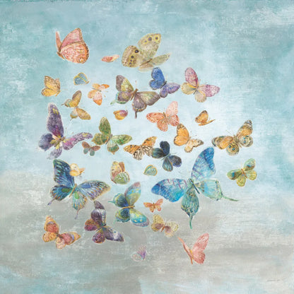 Butterflies v2 Square by Danhui Nai. SKU 43724a. Archival Giclee Fine art print for wall decor.