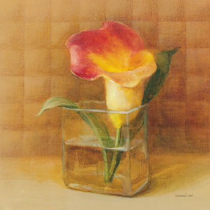 Calla Lily in Glass by Danhui Nai. SKU 5321a. Archival Giclee Fine art print for wall decor.