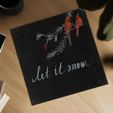 Cardinal Chalkboard II by Danhui Nai. Shown as a detailed flat fine art print, highlighting archival giclee quality. Available as an archival giclee rolled canvas, fine art paper, or poster print. SKU 31282a.