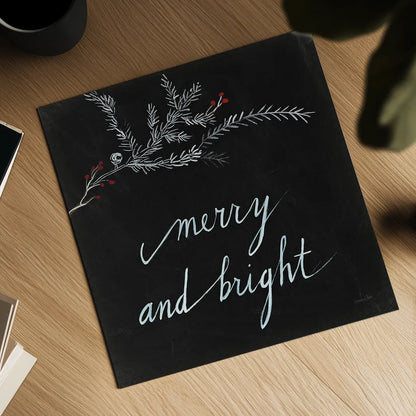 Cardinal Chalkboard III by Danhui Nai. Shown as a detailed flat fine art print, highlighting archival giclee quality. Available as an archival giclee rolled canvas, fine art paper, or poster print. SKU 31283a.