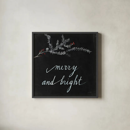 Cardinal Chalkboard III by Danhui Nai. Shown in a sleek black glass frame for a contemporary gallery look. Available as an archival giclee rolled canvas, fine art paper, or poster print. SKU 31283a.