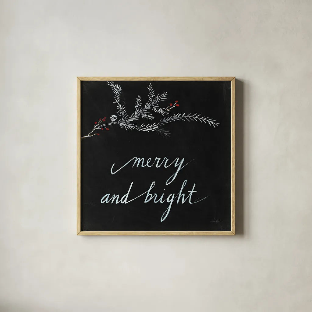 Cardinal Chalkboard III by Danhui Nai. Shown in a natural wood glass frame for a timeless modern aesthetic. Available as an archival giclee rolled canvas, fine art paper, or poster print. SKU 31283a.