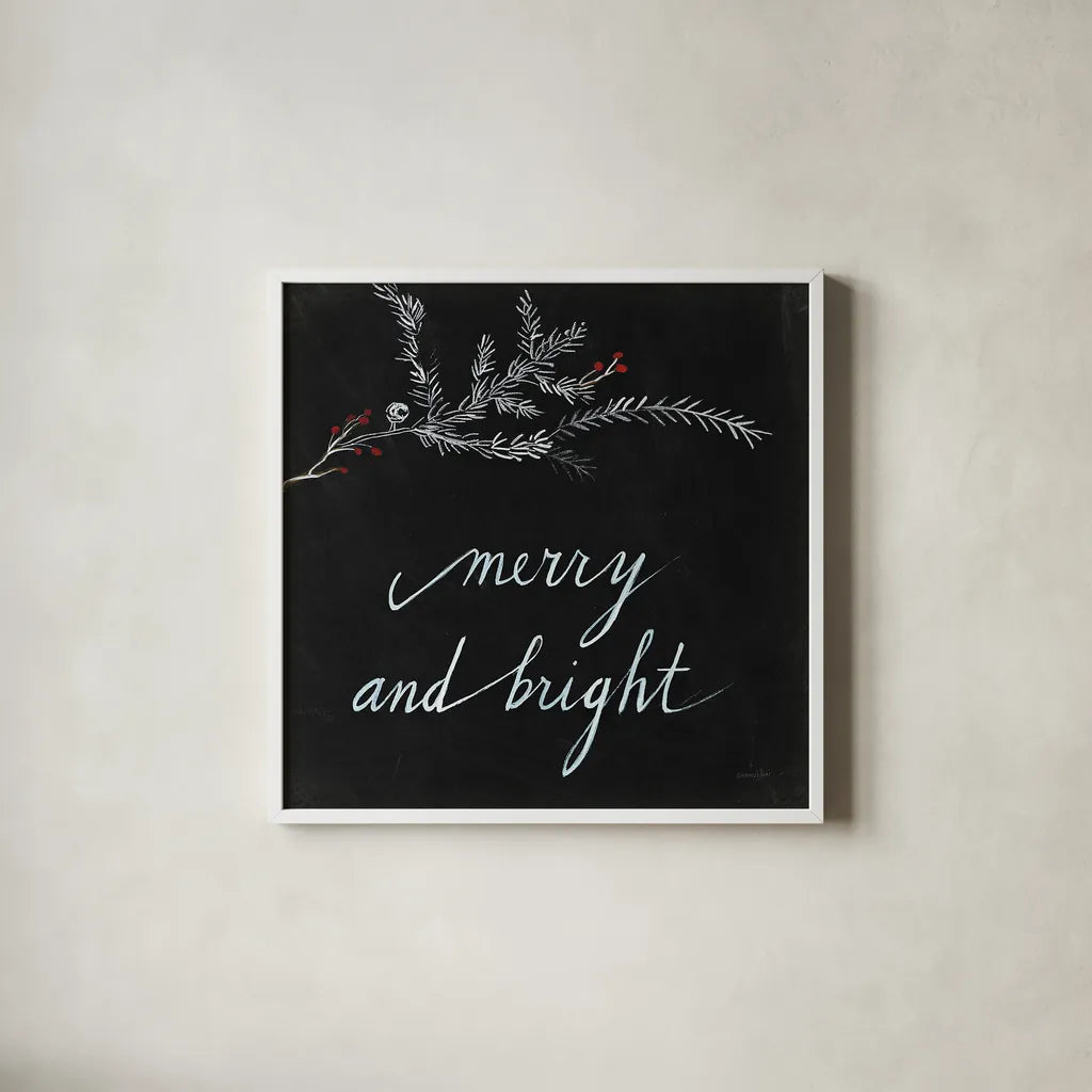 Cardinal Chalkboard III by Danhui Nai. Shown in a crisp white glass frame for a clean and minimalist style. Available as an archival giclee rolled canvas, fine art paper, or poster print. SKU 31283a.