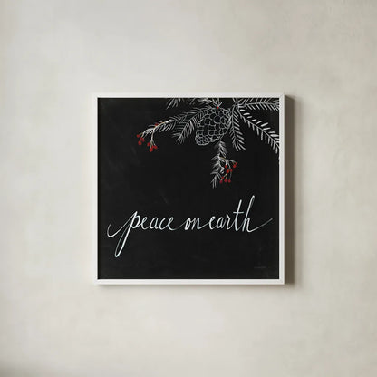 Cardinal Chalkboard V by Danhui Nai. Shown in a crisp white glass frame for a clean and minimalist style. Available as an archival giclee rolled canvas, fine art paper, or poster print. SKU 31285a.