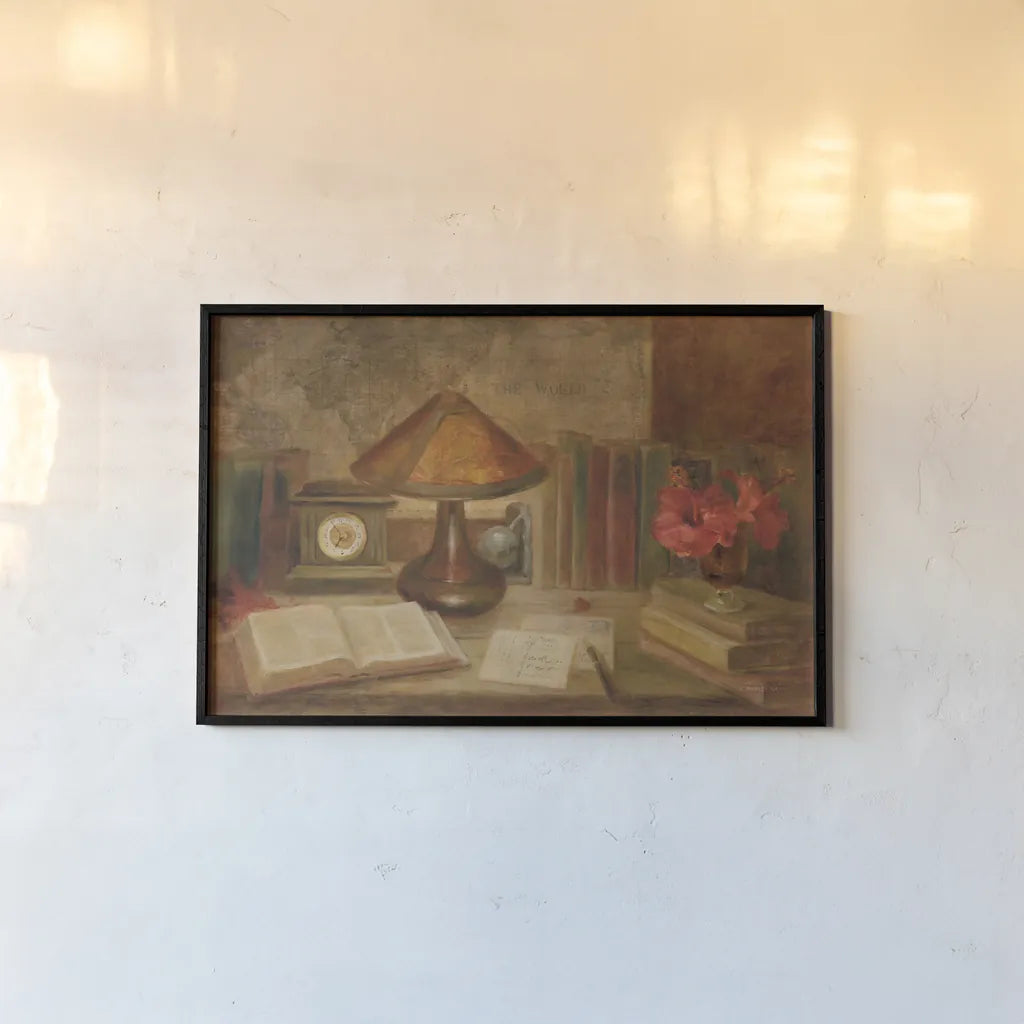 Cartas a Mi Amor by Danhui Nai. shown as a paper print in a black flame. Available as a archival giclee rolled canvas, fine art paper, or poster print. SKU 95067i.