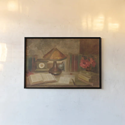 Cartas a Mi Amor by Danhui Nai. shown as a paper print in a black flame. Available as a archival giclee rolled canvas, fine art paper, or poster print. SKU 95067i.