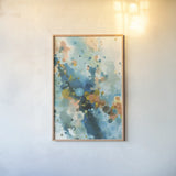 Cascade by Danhui Nai. shown as a paper print in a natural frame. Available as a archival giclee rolled canvas, fine art paper, or poster print. SKU 85886h.