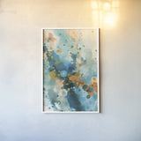 Cascade by Danhui Nai. shown as a paper print in a white frame. Available as a archival giclee rolled canvas, fine art paper, or poster print. SKU 85886h.