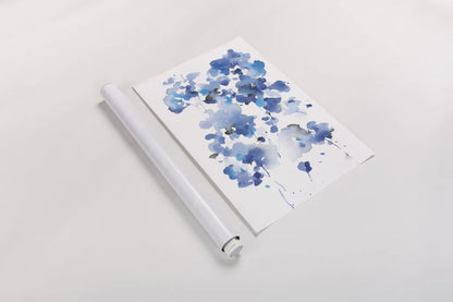 Cascading Petals I by Danhui Nai. shown as a rolled paper print. Available as archival giclee rolled canvas, fine art paper, or poster print. SKU 68221h.