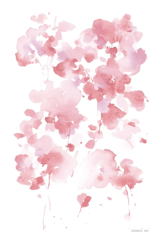 Cascading Petals I Pink by Danhui Nai. SKU 74158h. Archival Giclee Fine art print for wall decor.