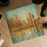 Champagne City by Danhui Nai. Shown as a detailed flat fine art print, highlighting archival giclee quality. Available as an archival giclee rolled canvas, fine art paper, or poster print. SKU 23906a.