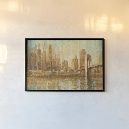 Champagne City Crop by Danhui Nai. shown as a paper print in a black flame. Available as a archival giclee rolled canvas, fine art paper, or poster print. SKU 23906i.