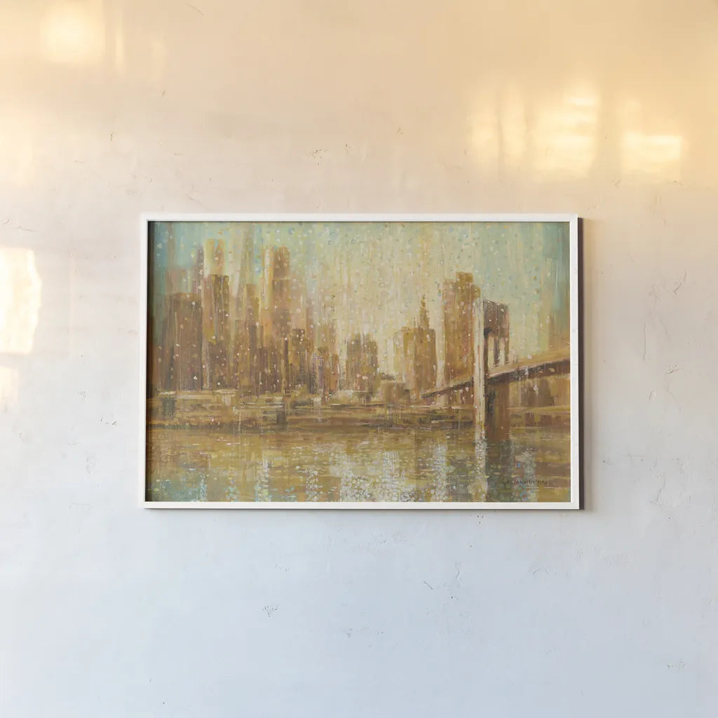 Champagne City Crop by Danhui Nai. shown as a paper print in a white frame. Available as a archival giclee rolled canvas, fine art paper, or poster print. SKU 23906i.